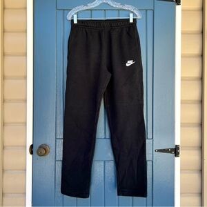 Nike Sportswear Club Fleece Sweatpants Men's Small S Logo Black White